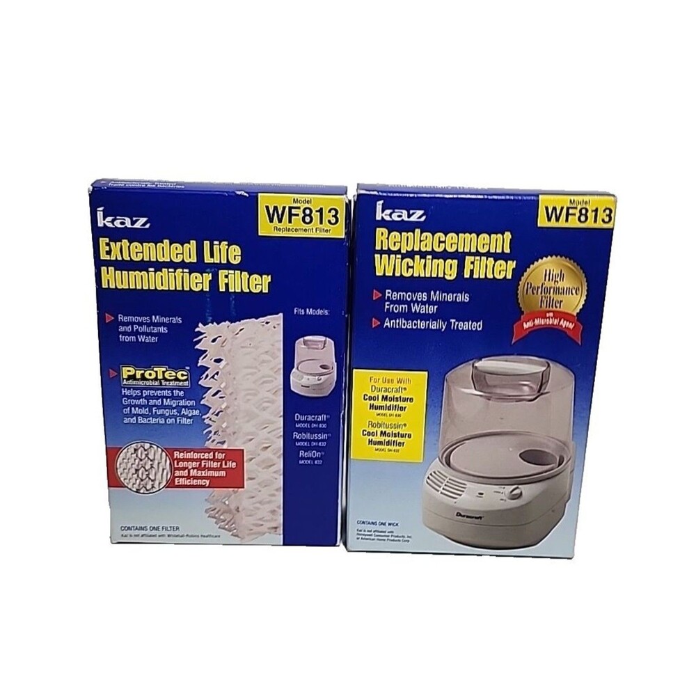 KAZ WF813 Humidifier Filter 2-Pack Lot – Anti-Microbial Extended Life NIB